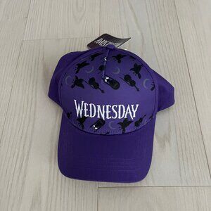 Wednesday girls purple snap back hat cap